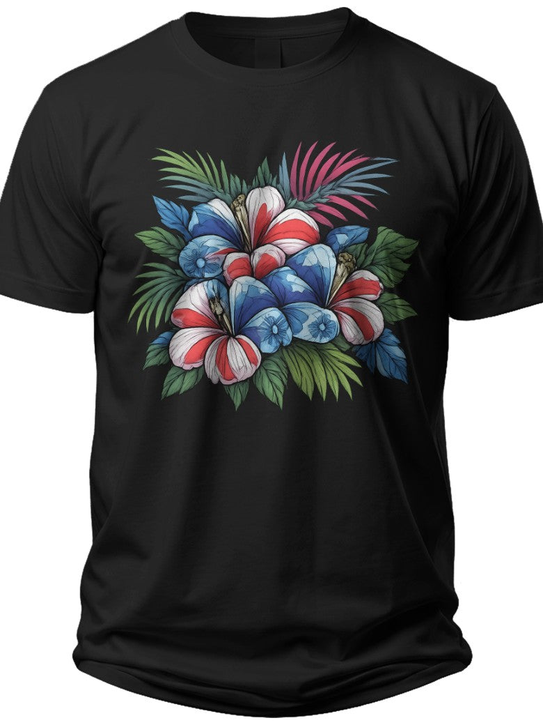 Aloha Freedom 4th of July Hawaiian Shirts for Men - Adult Unisex Tee