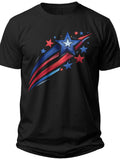 Abstract Patriot Pattern Mens Fourth of July Shirt - Adult Unisex Tee