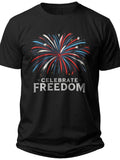 Abstract Freedom Burst Fourth of July Shirt - Adult Unisex Tee
