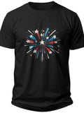 Abstract Firework Stars Mens 4th of July Shirts - Adult Unisex Tee