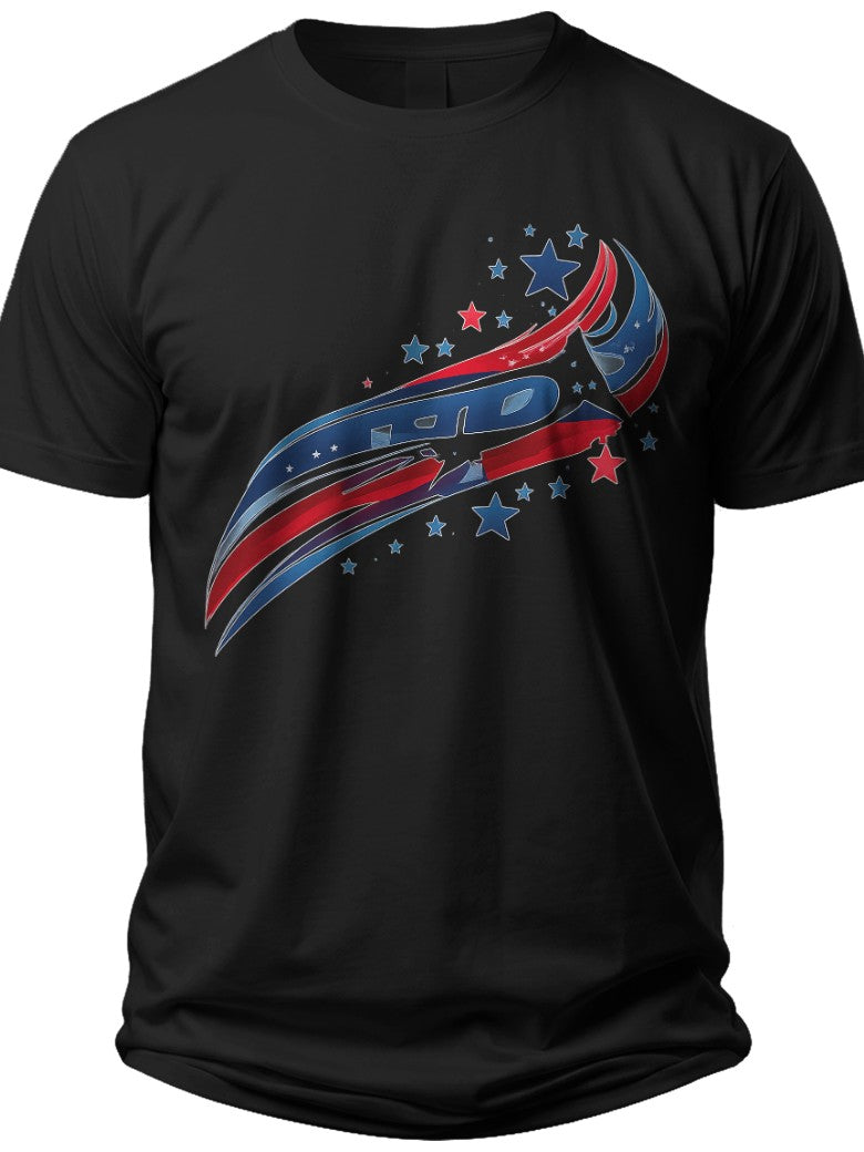 Abstract American Spirit 4th of July Shirts for Men - Adult Unisex Tee