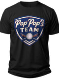Pop Pop's Team Shield Pop Pop Shirt - Adult Unisex Tee