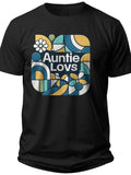 Modern Auntie Geometric Aunt Shirt - Adult Unisex Tee