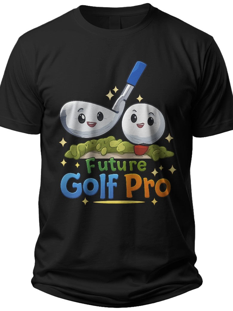 Future Golf Pro Kid Matching Golf Shirts for Dad and Son - Adult Unisex Tee