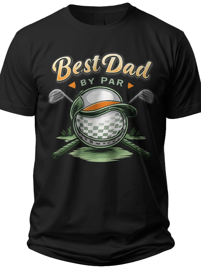 Best Dad By Par Golf Matching Golf Shirts for Dad and Son - Adult Unisex Tee