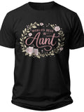 Best Aunt Ever Floral Aunt Shirt - Adult Unisex Tee