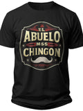 Vintage Grandpa Badge El Abuelo Mas Chingon Shirt - Adult Unisex Tee