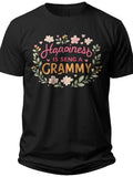 Happy Grammy Bloom Grammy Shirts for Women - Adult Unisex Tee