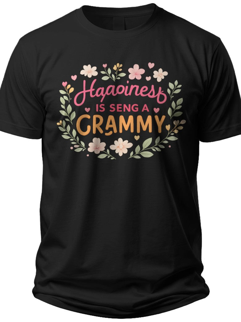 Happy Grammy Bloom Grammy Shirts for Women - Adult Unisex Tee