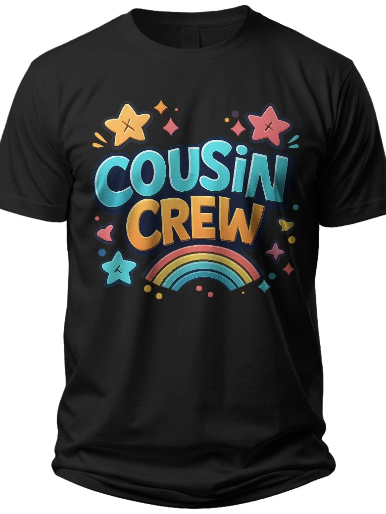 Cousin Crew Bold Text Cousin Crew Shirts - Adult Unisex Tee