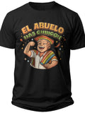 Cartoon Grandpa Hero El Abuelo Mas Chingon Shirt - Adult Unisex Tee