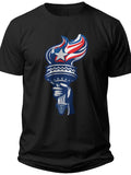 Torch of Freedom Usa Tshirt Men - Adult Unisex Tee