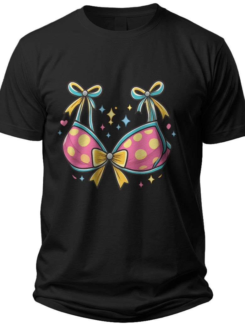 Retro Faux Bikini Bikini T Shirt - Adult Unisex Tee