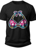 Playful Polka Dot Bikini Bikini T Shirt - Adult Unisex Tee