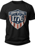 Founding Year 1776 Shield 1776 National Champions Shirt - Adult Unisex Tee