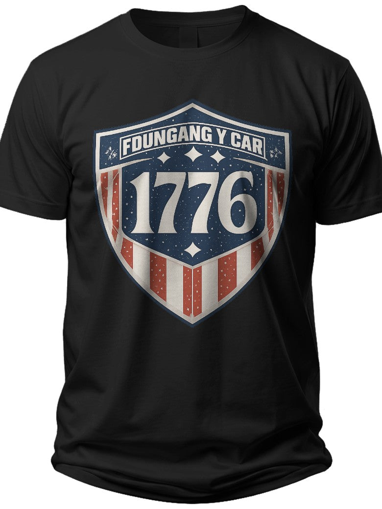 Founding Year 1776 Shield 1776 National Champions Shirt - Adult Unisex Tee