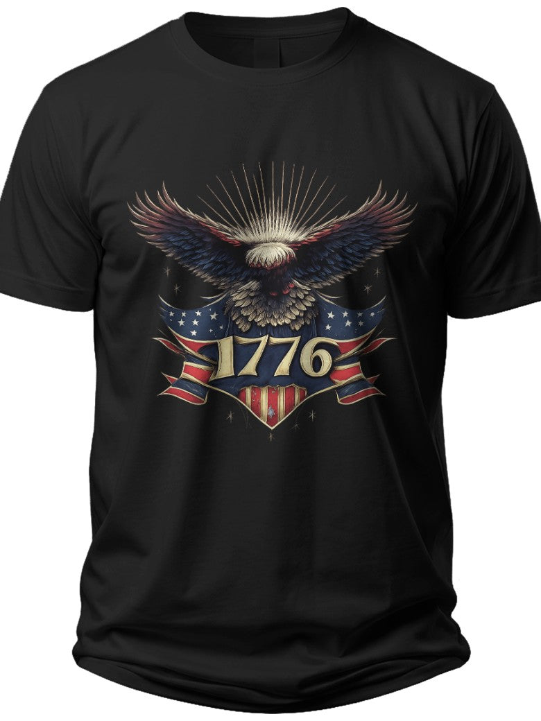 1776 Eagle Emblem 1776 National Champions Shirt - Adult Unisex Tee