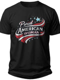 Proud American Woman Women Usa Shirt - Adult Unisex Tee