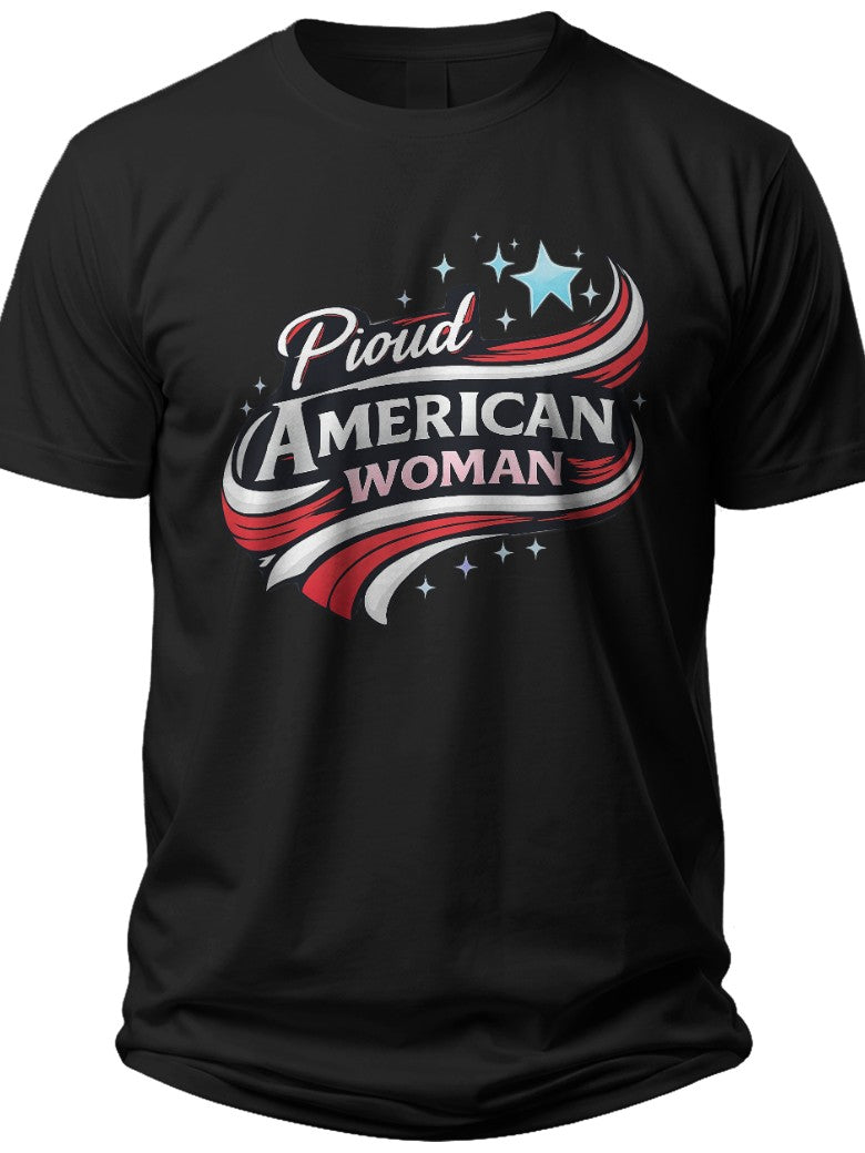 Proud American Woman Women Usa Shirt - Adult Unisex Tee