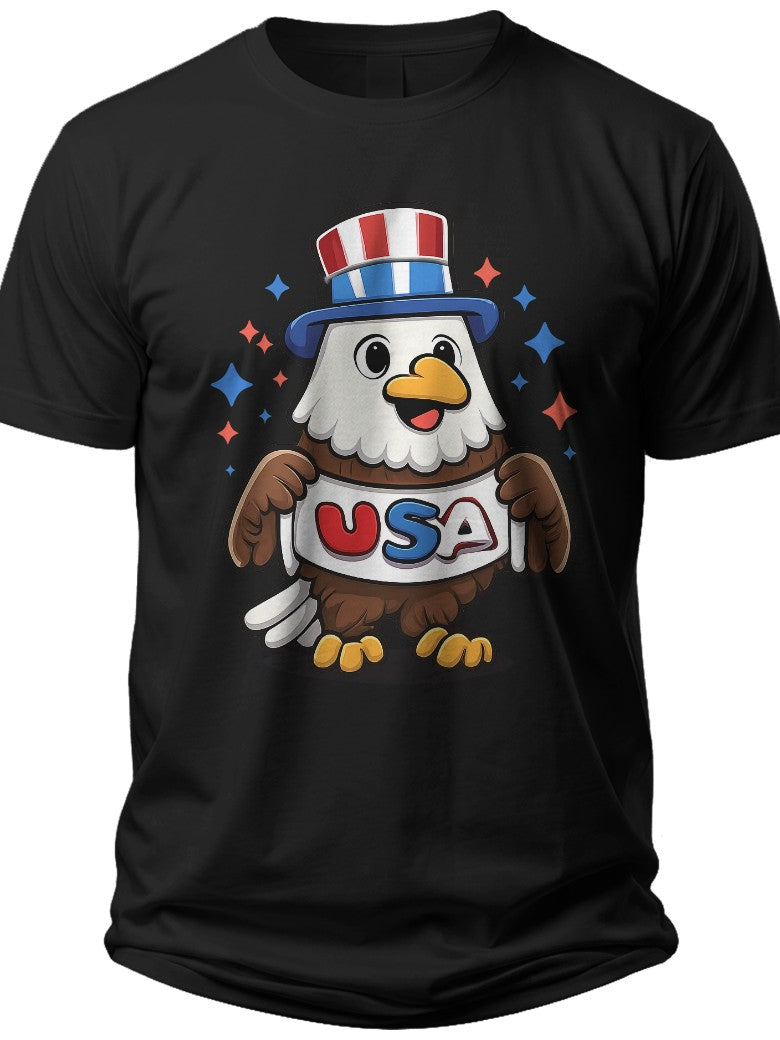 Patriotic Kid Eagle Usa Shirt Kids - Adult Unisex Tee