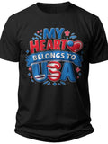 My Heart USA Usa Shirt Kids - Adult Unisex Tee
