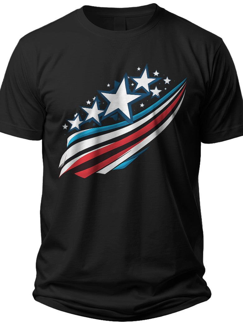 Abstract Americana Usa Polo Shirt - Adult Unisex Tee