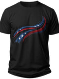 Wavy Freedom Flag Tshirt - Adult Unisex Tee