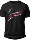 Waving Pride Usa Tshirt Women - Adult Unisex Tee