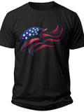Waving Flag Abstract Men's Patriotic T-shirts - Adult Unisex Tee