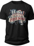 Vintage Freedom Banner I Love the Taste of Freedom Shirt - Adult Unisex Tee