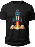 USA Rocket Launch Boys Patriotic Shirt - Adult Unisex Tee