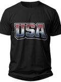 USA Bold Mens Patriotic Shirts - Adult Unisex Tee