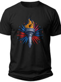 Torch of Freedom Patriot Shirts for Men - Adult Unisex Tee