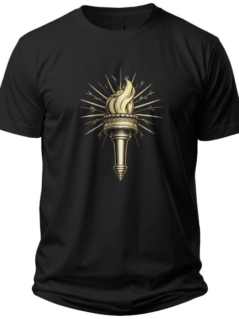 Torch of Freedom Men's Patriotic T-shirts - Adult Unisex Tee