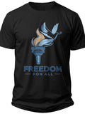 Torch of Equality Liberty and Justice for All Shirt - Adult Unisex Tee