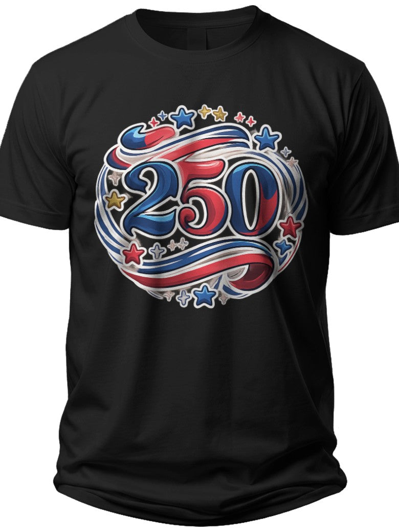 Stars of 250 Years 250 Years America Shirt - Adult Unisex Tee