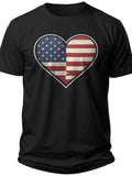Star Heart USA Womens Patriotic Shirts - Adult Unisex Tee