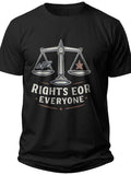 Scales of Rights Liberty and Justice for All Shirt - Adult Unisex Tee