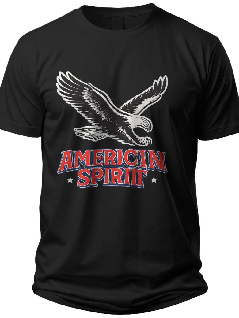 Retro American Spirit Red White and Blue Shirts for Men - Adult Unisex Tee
