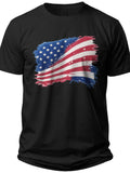 Patriotic Stripes Flag Tshirt - Adult Unisex Tee