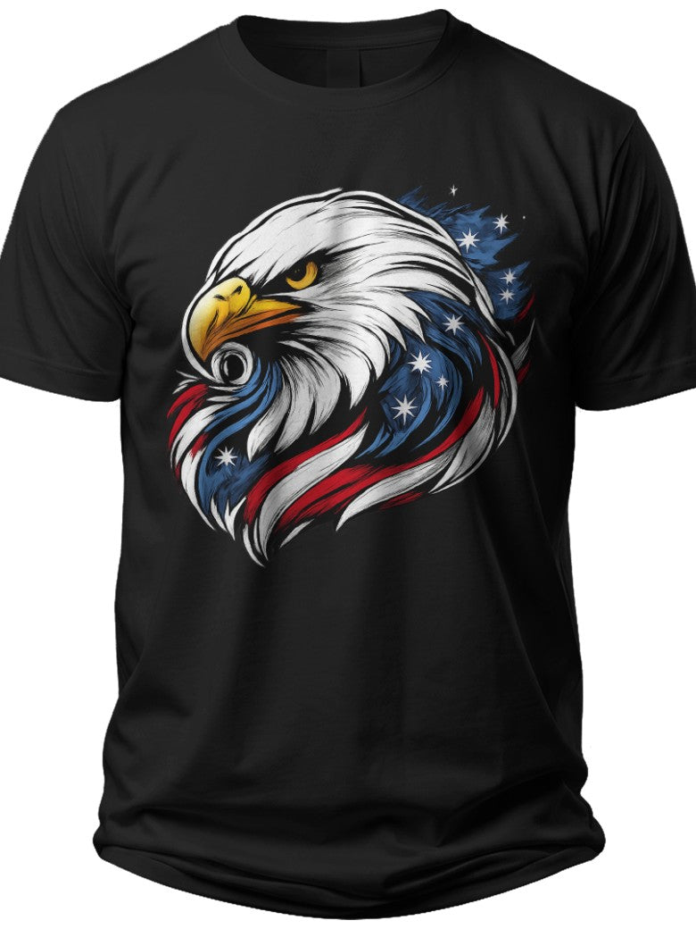 Patriotic Eagle 美国国旗衬衫 - Adult Unisex Tee