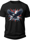 Patriotic Eagle Silhouette Usa T Shirt - Adult Unisex Tee