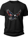 Patriotic Eagle Silhouette Red White and Blue Shirts for Men - Adult Unisex Tee