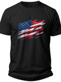 Modern Flag Geometry Mens American Flag Shirt - Adult Unisex Tee