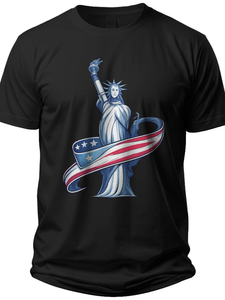 Liberty's Banner Mens American Flag Shirt - Adult Unisex Tee