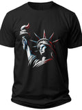 Liberty Silhouette Usa T Shirts for Women - Adult Unisex Tee