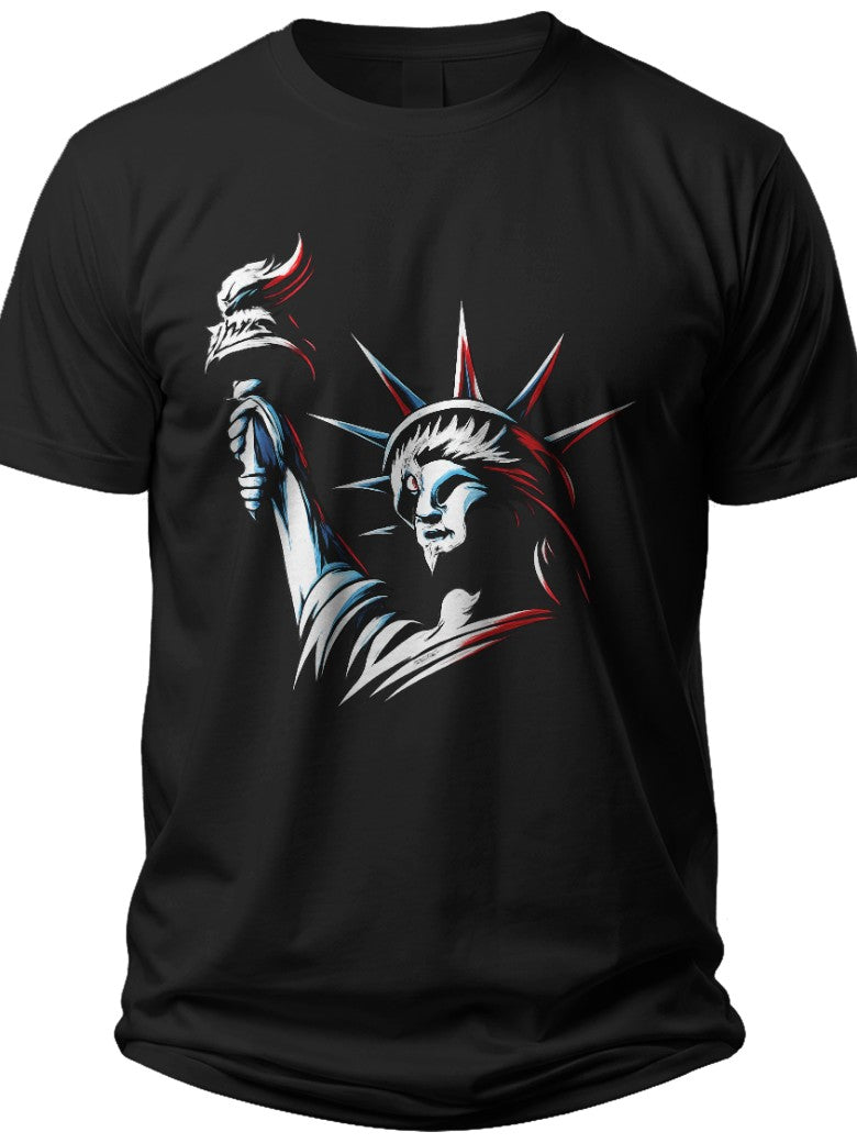 Liberty Silhouette Usa T Shirts for Women - Adult Unisex Tee