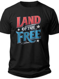 Land of the Free Mens Patriotic Polo Shirts - Adult Unisex Tee