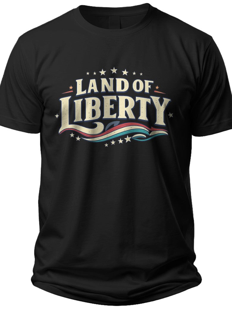 Land of Liberty Flag Tshirt - Adult Unisex Tee