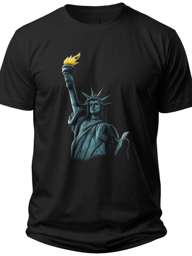 Lady Liberty Silhouette American Shirt - Adult Unisex Tee